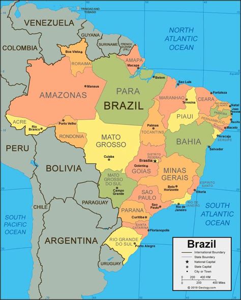 brazilian states and capitals|Brazil Maps & Facts .